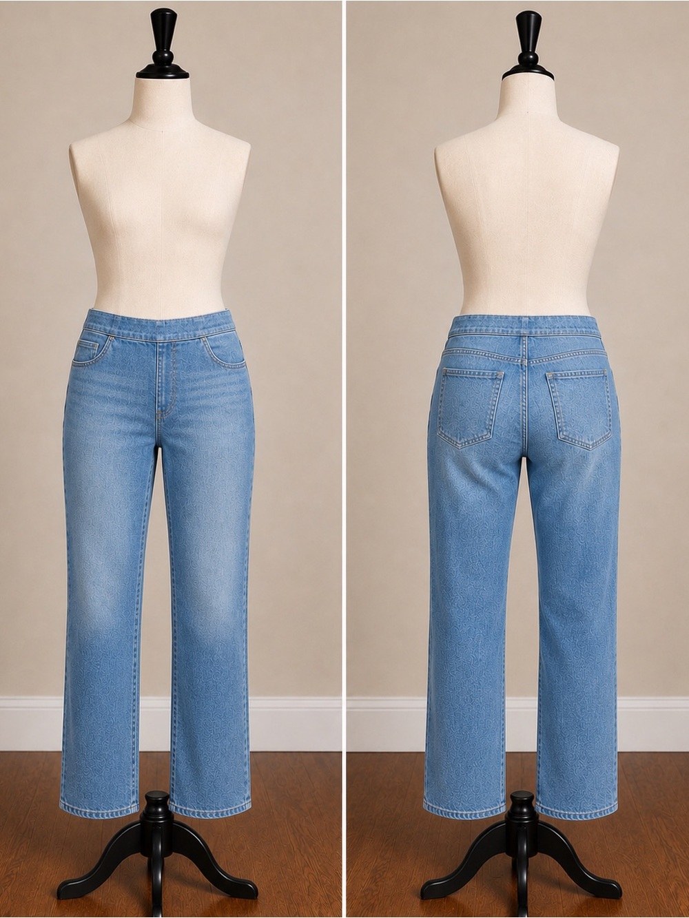 SPANX Light Blue Straight Jeans size M